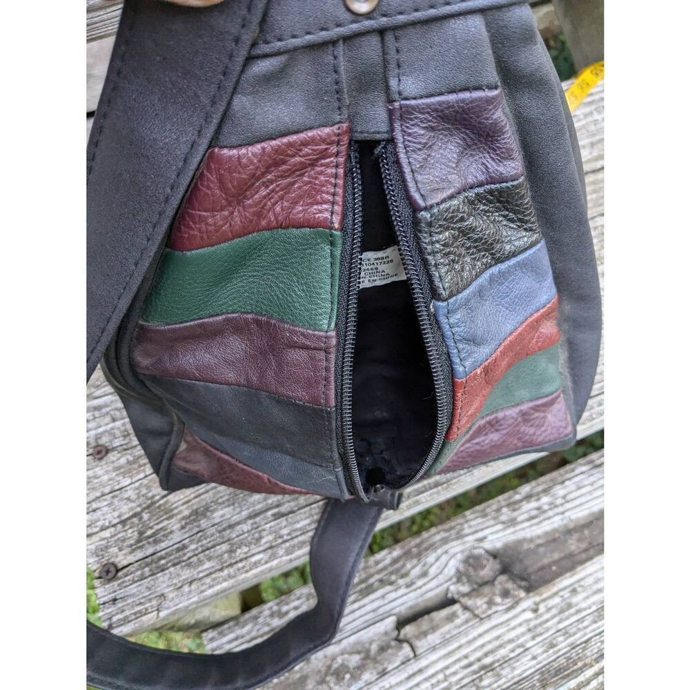 Patch Work Multi Color Hippie,One Strap Shoulder … - image 6